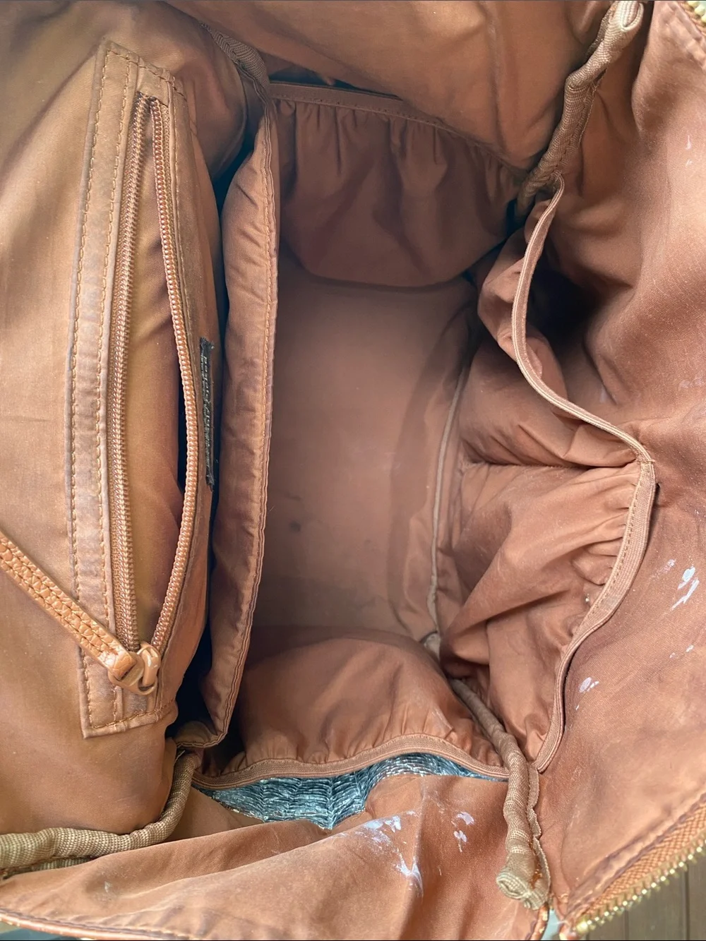 Freshly Picked Brown Leather Baby Bag Backpack